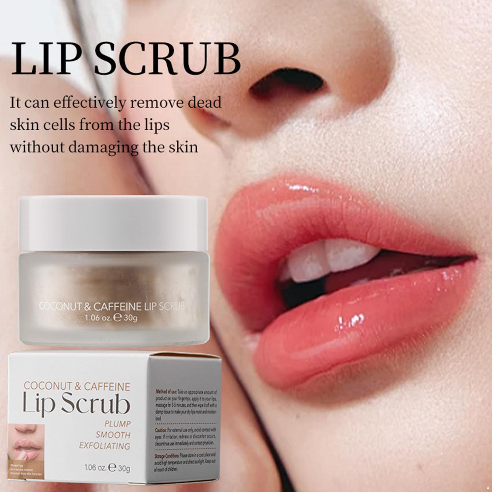 1Pc Lip Scrub Exfoliator, Gently Smooths and Hydrates Lips, Natural Care to Soften and Remove Dry Skin One Size