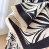 New Classic Printed Scarf Women'S Winter Ins Retro Versatile Thickened Warm Long Shawl Student Dual-Purpose Scarf