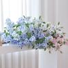 Soft Texture Artificial Blue Snowflake 87CM Length Fake Flower Branches  Party Decor