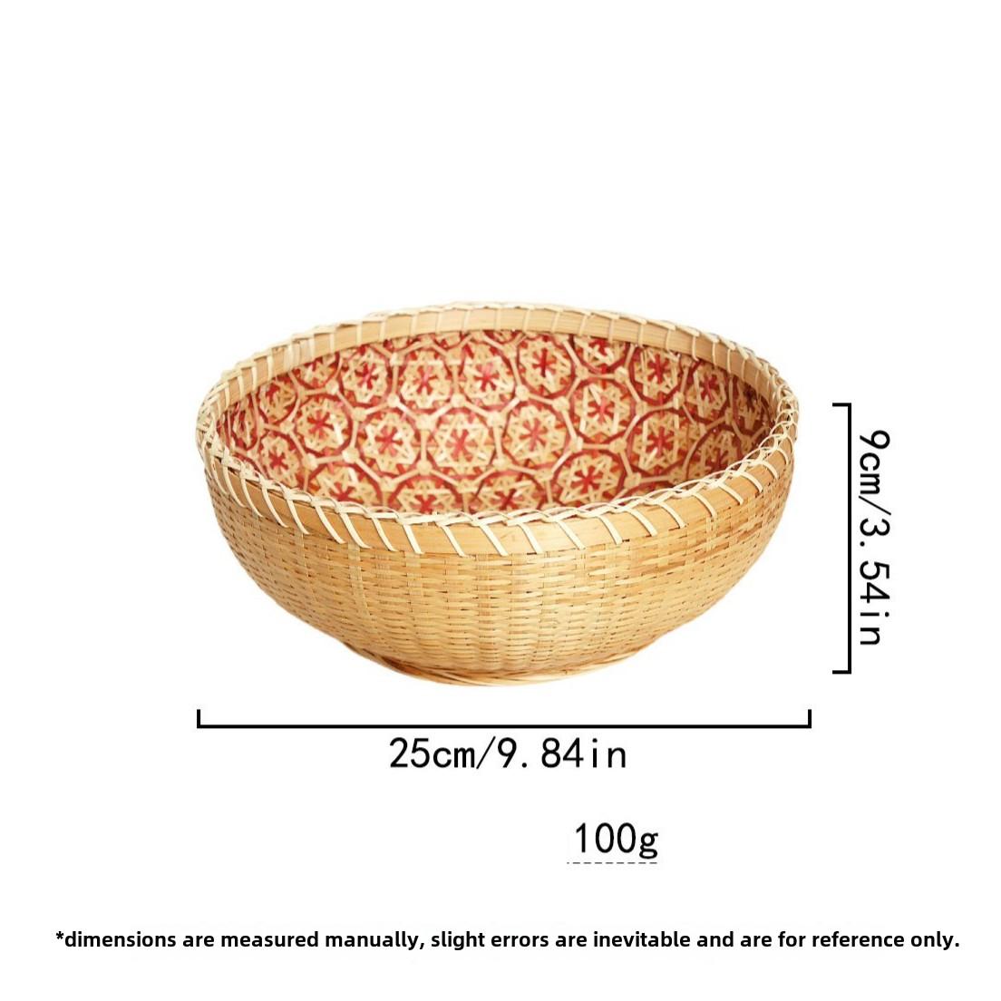 

Натуральная плетеная корзина для хранения, круглая бамбуковая корзина для хлеба, ящик для хранения фруктов и овощей, декор для дома и фермы