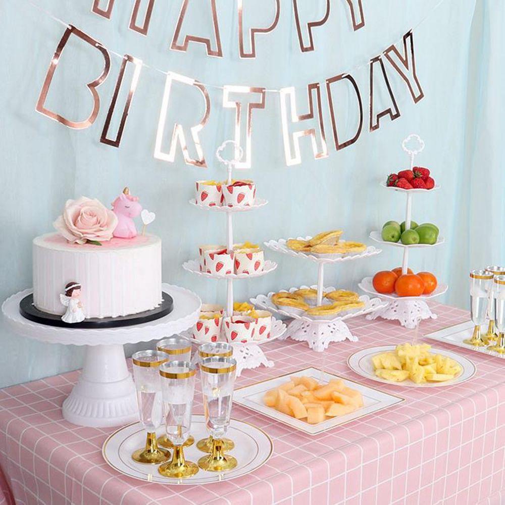 Birthday Wedding Party Dessert Exhibition Rack Foot Tray Cupcake Storage Stand Cake Display Plate