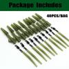 40PCS Kit di accessori per la pesca alla carpa Clip per piombo Cambio rapido Coda girevole Clip per piombo di sicurezza in gomma Manicotto antigroviglio Terminale per impianto di perforazione per carpa Attrezzatura da pesca