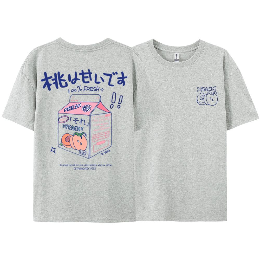 Ins Trend Versatile t-shirt Men Women Short Sleeved Summer Japanese Harajuku Bf Trendy Cotton Couple Half Sleeved Top Trendy
