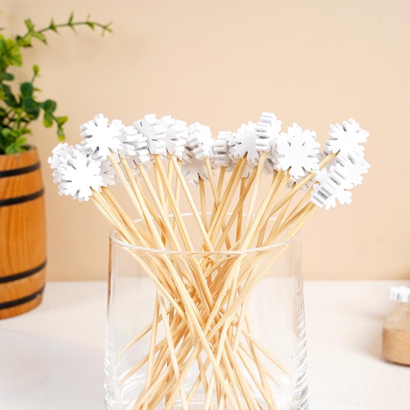 Custom Disposable Bamboo Fruit Skewers - Creative Dessert Art