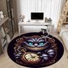 1pc Time Cat Office Round Area Rug, Indoor Mat Suitable For Office, Under Office Chairs Bedroom Living Room Home Decor, Room Deco