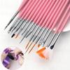 15pcs Professional Nail Art Brush Set Design Tip Acrylic UV Gel Lines Painting Drawing Carving Dotting Pen DIY Manicure Tool