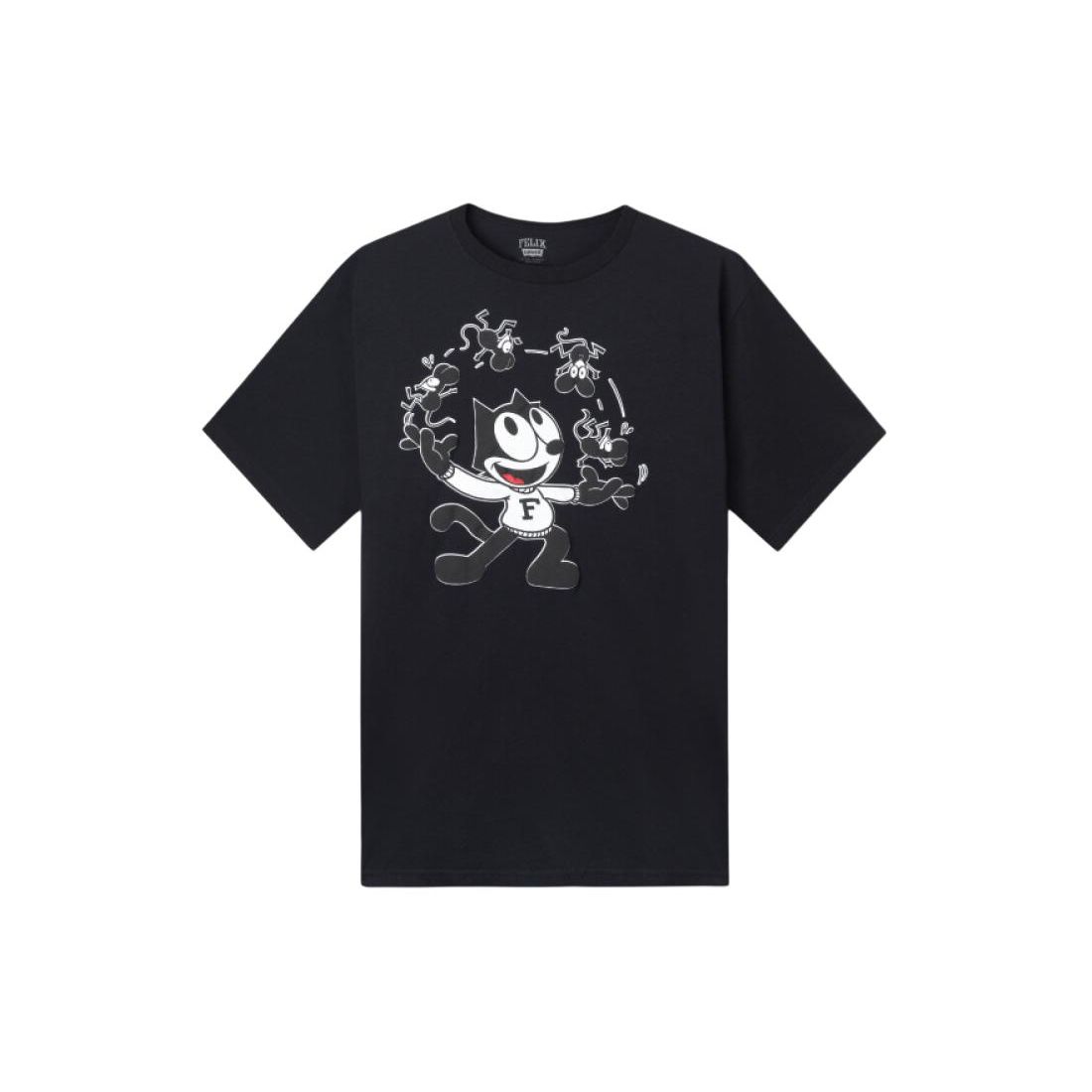 

Мужская футболка с коротким рукавом и круглым вырезом, с мультяшным принтом Levis X Felix The Cat, черная A1248-0000 XS
