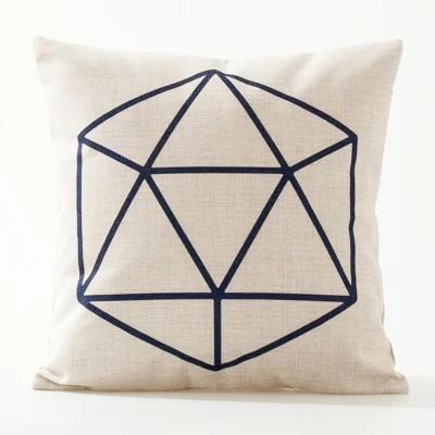 Decorative Throw Pillows Case Geometric Colorful Animals Deer Nordic Style Cotton Linen Couch Cushion Cover For Sofa Home Decor