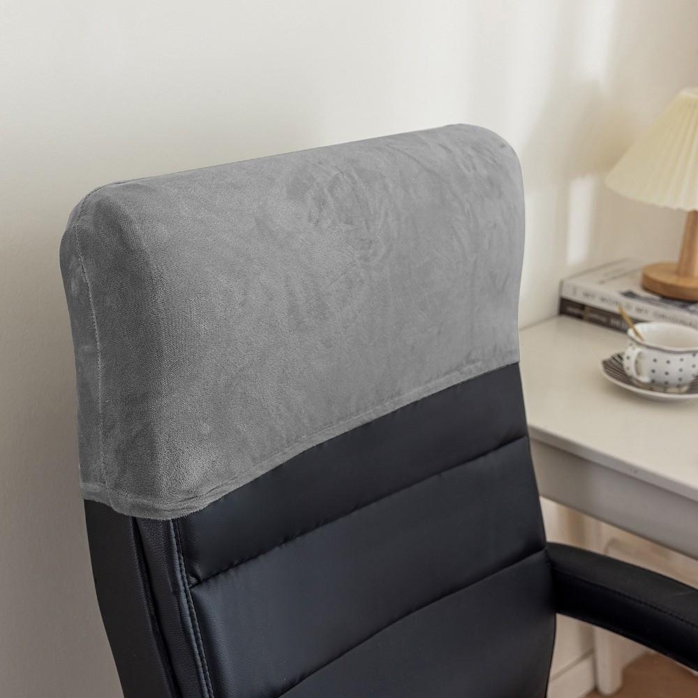 Dust-proof Chair Back Cover Velvet Executive Chair Half Cover for Gaming Chair Office