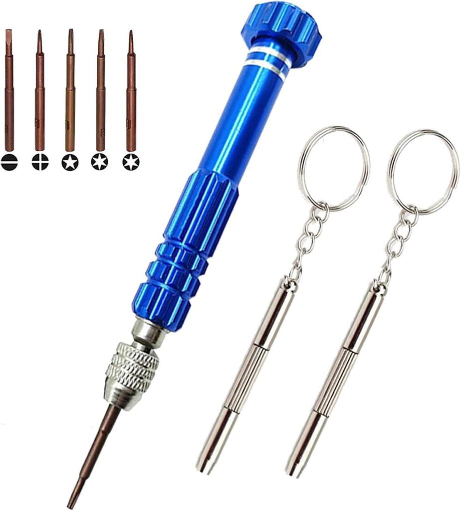 Precision Aluminum 5-in-1 Screwdriver Set for Watch Repair