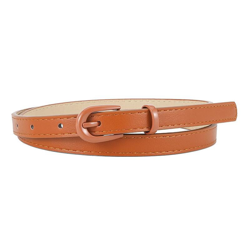 Contemporary And Sleek Pu Leather Womens Belt With Stylish Pin Buckle For Outfit Any