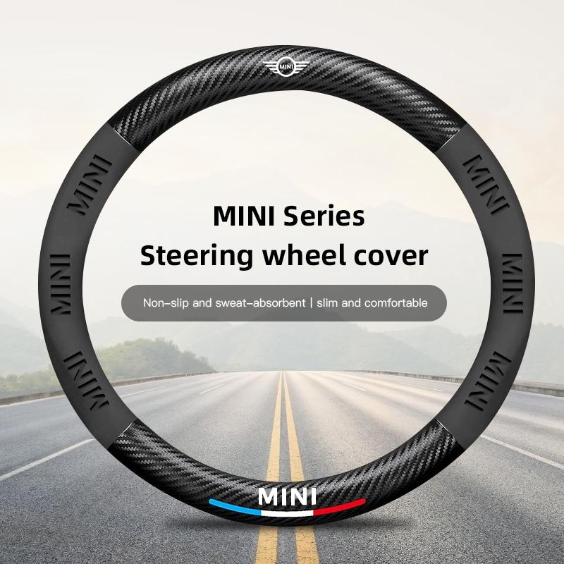 

MINI Car Steering Wheel Cover Car Interior Accessories For MINI One Cooper JCW Countryman Clubman Cabrio Paceman Coupe Roadster чёрный