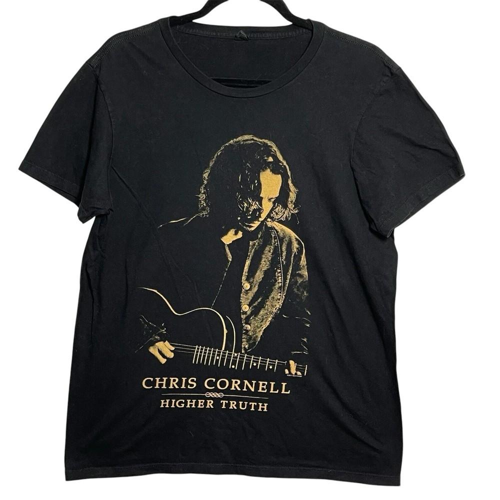 

ФУТБОЛКА С КОНЦЕРТА CHRIS CORNELL Тур Higher Truth 2017 Черная Унисекс S-234XL C208 Унисекс Футболка XXL