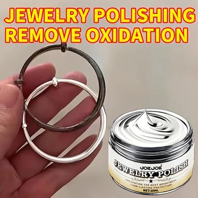 1 Bottle of Professional Jewelry Polishing Cream: Anti-oxidation Cream for Golden and Silvery Jewelry, Brightening Care, Restori