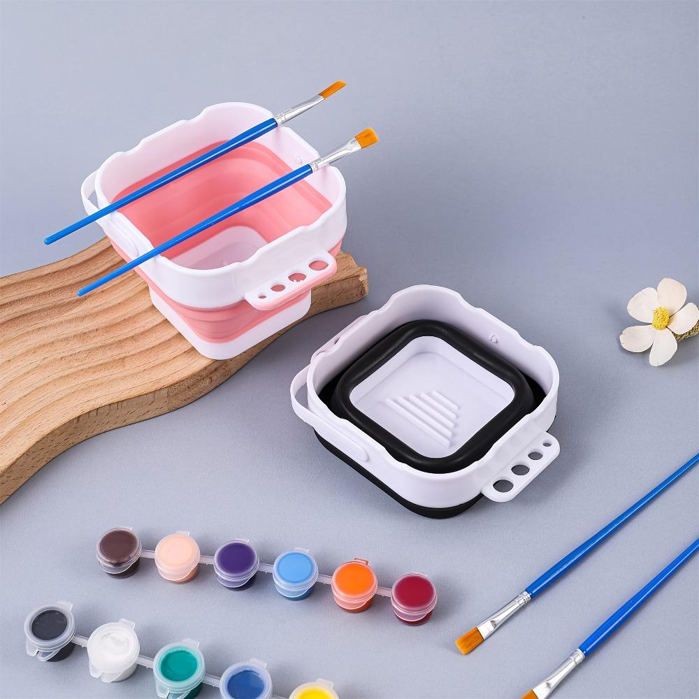 1 Mini Foldable Paint-Mixing Bucket, Small Size: Colorful, Portable, Handheld Bucket for Art Students and Sketching