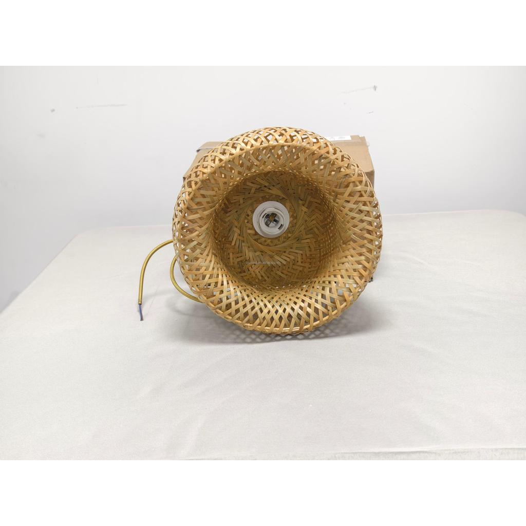 Chinese Bamboo Woven Farm Music Restaurant Chandelier Handcrafted Small Living Room Tea House Lamp Bamboo E27 Pendant Lamp