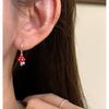 Sweet Girl~ Diamond Dripping Mushroom Ear Buckle Fresh, Stylish and Cute Versatile Earrings Niche Premium Earrings