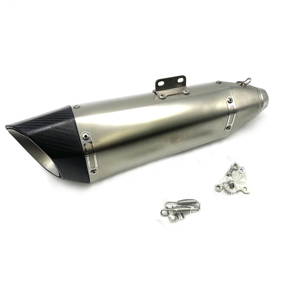 Universal Motorcycle Exhaust Pipe SR5 Kela 51mm Tail Section for Z400 R3 MT07 MT09