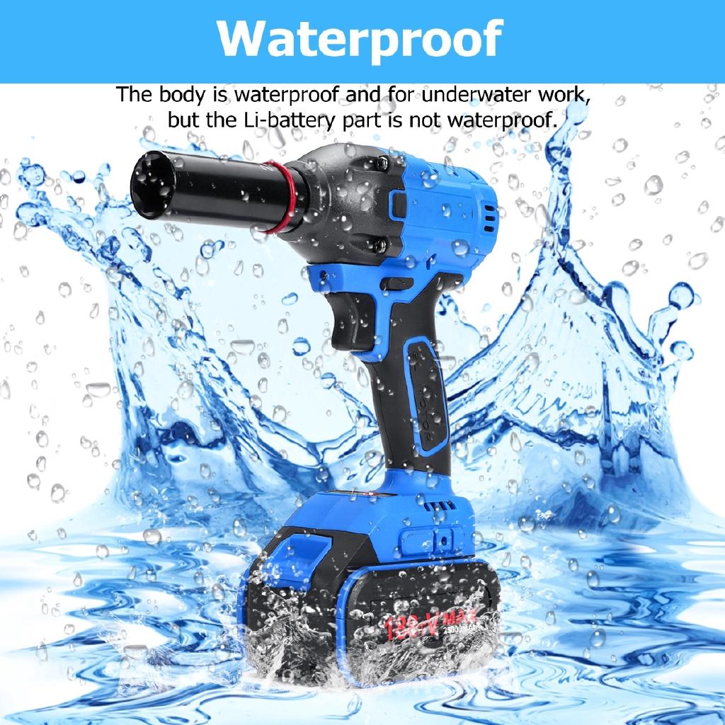 25000mah 530Nm 1/2'' Cordless Impact Wrench Power Driver Electric Wrench Socket Hand Drill Installation Power Tools New