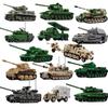 Military MOC Army Main Battle Tank Armored Vehicle Fighter Soldiers Figures Building Blocks Bricks Set Toys