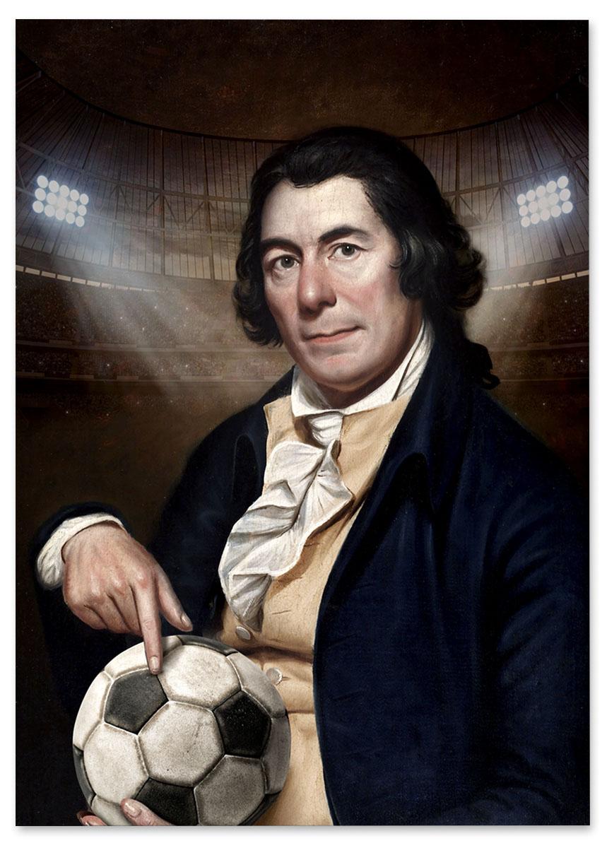 

Obraz na płótnie mundial piłkarz pop art 50x70 cm