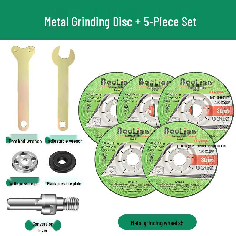 Baolian Electric Drill To Angle Grinder Converter Kit: Chuck, Connecting Rod, and Cutting Attachment