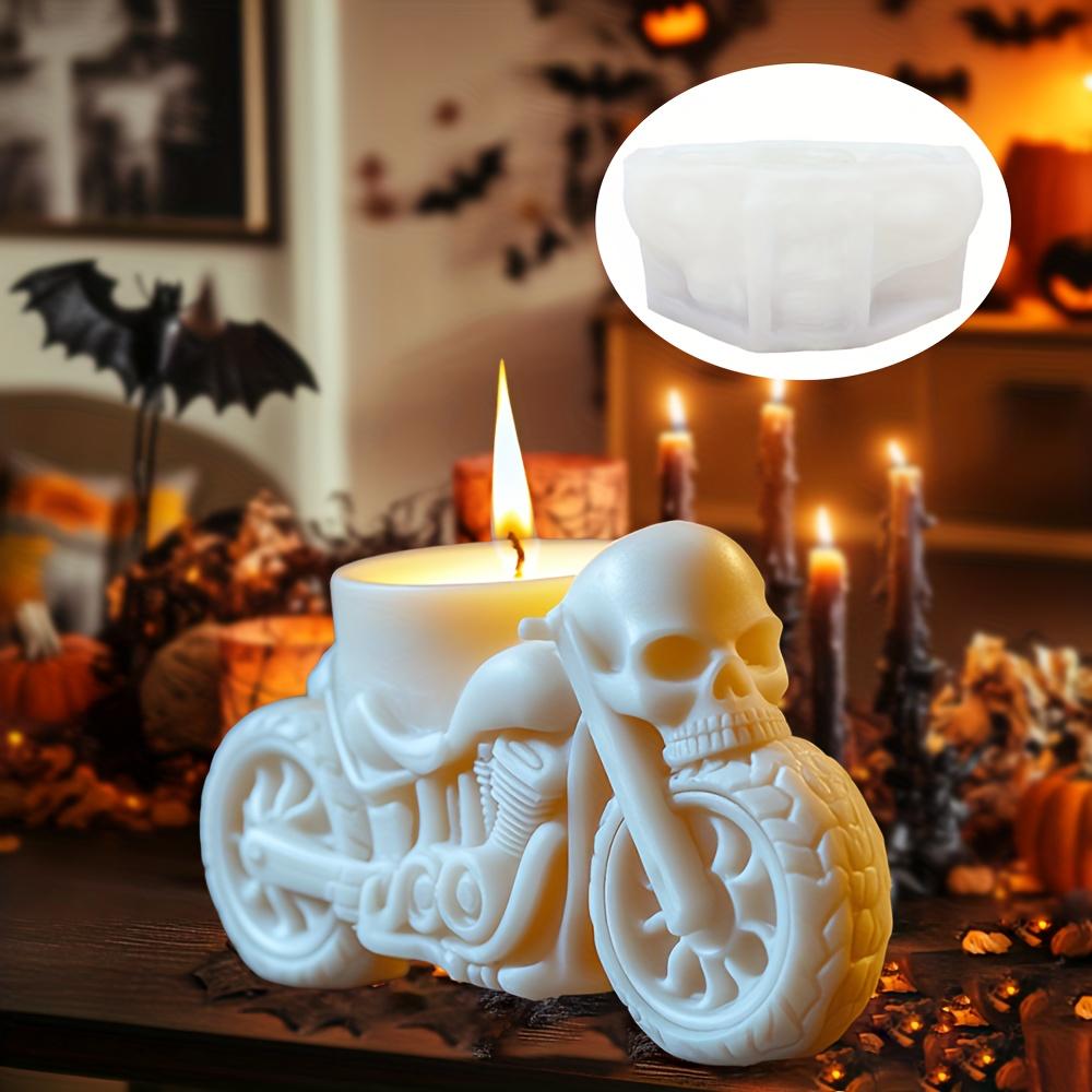 Molde de Silicona Vela Calavera Festival Sagrado Calavera Espíritu Maligno Molde de Resina Yeso Arcilla Hormigón Regalo de Halloween Manualidades Moldes