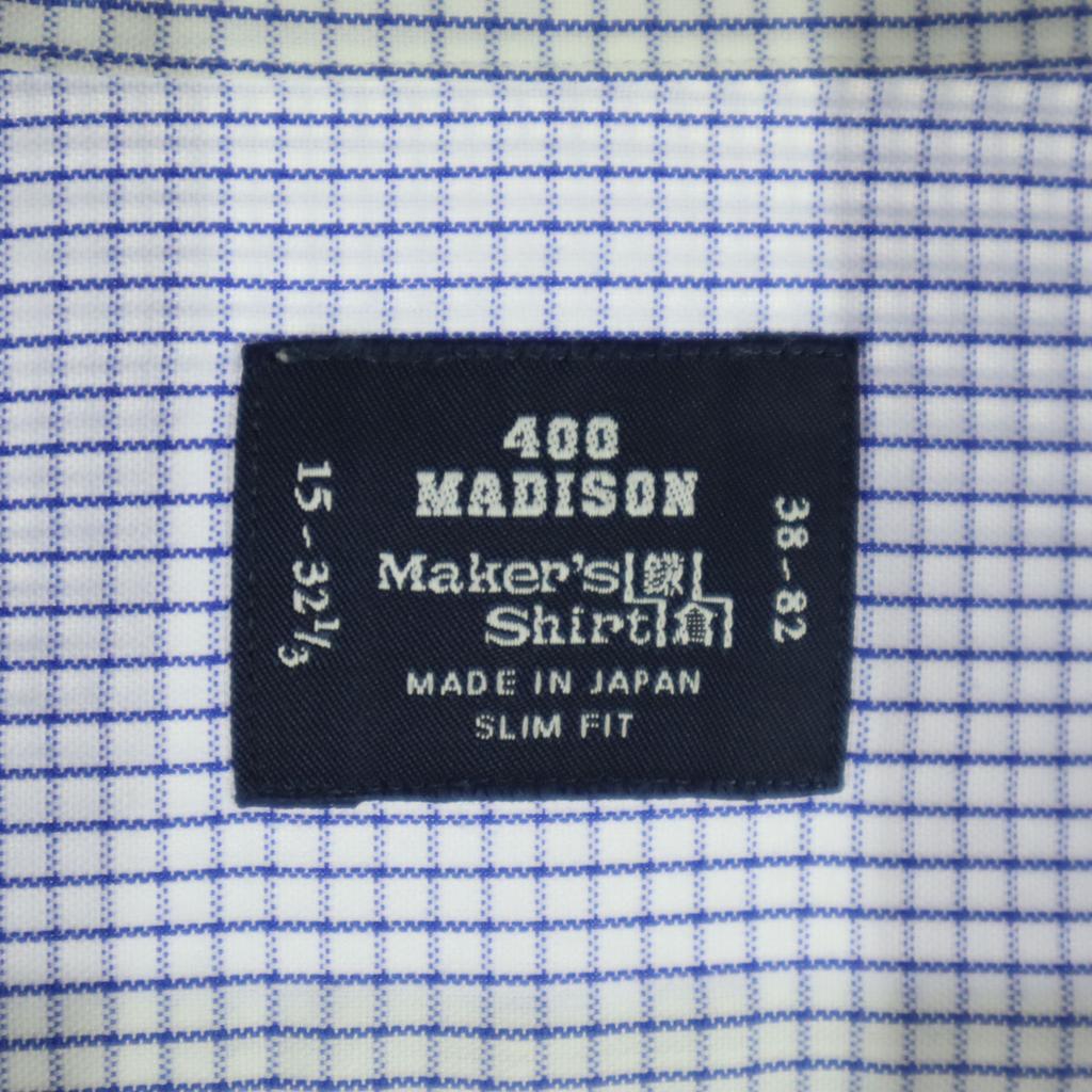 Beauty Products Maker's Shirt KAMAKURA Made In Japan Grid Pattern Long Sleeve Button Down Shirt Men's Used