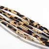 Vintage Leopard Print Leather Open Bangle: Elegant Multi-Layer Bracelet for Women’s Fashion
