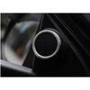 Silver Brushed For Toyota Corolla 2014- A-Pillar Speaker Ring 2X Cover Trim