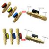 Air Conditioning Refrigerant Ball Valve 1/4" SAE Straight Shut-Off Valve for R134A R410A R22 R12 Charging Hoses AC Refrigerant
