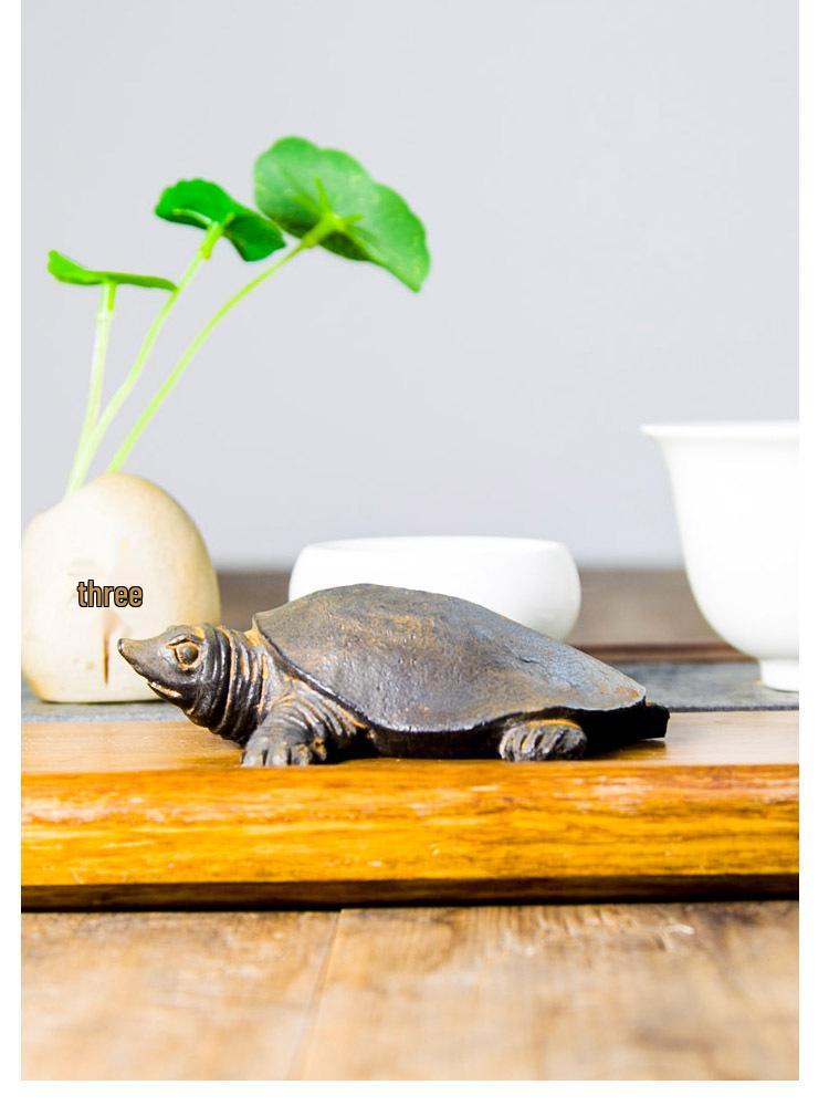 Handmade Retro Chinese Divine Turtle Ornament for Home or Office Decor