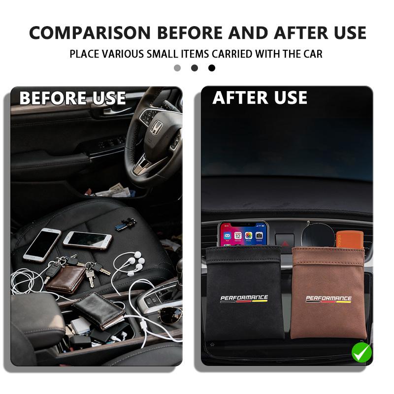 For BMW Car Air Outlet Storage Box Organizer Hanging Bag Phone Holder E91 E92 E60 F10 F30 E39 E36 E87 X1 X3 X5 E70 E46 E90