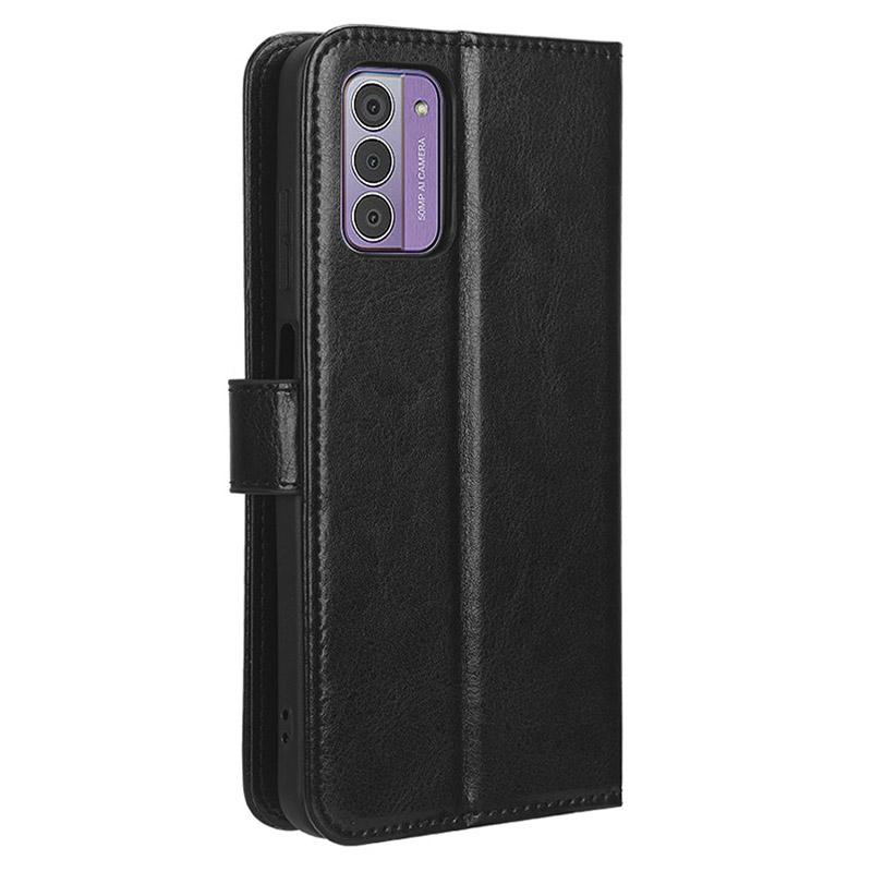 For Nokia G42 PU Leather Folio Flip Case Crazy Horse Texture Stand Wallet Phone Cover