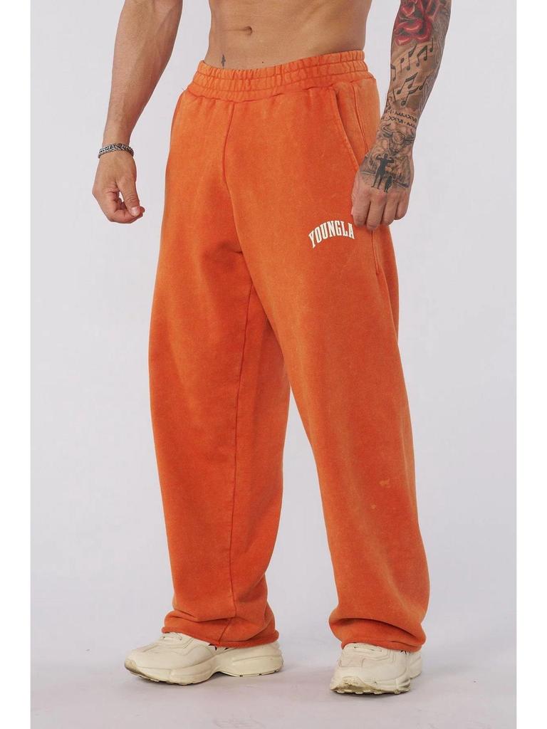 YOUNGLA Men's Loose Fit Joggers - Straight Leg Fitness & Casual Pants
