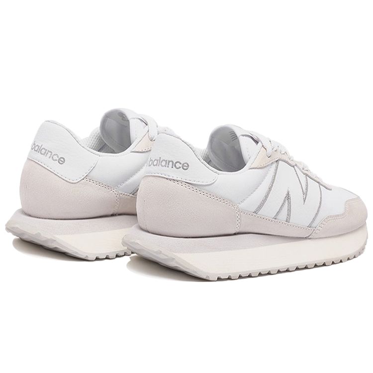 New Balance Noritake X  NB 237 Two-Layer Cowhide Minimalist Fresh Low-Top Sports Casual Shoes Unisex Sneakers Gray Pink Silver MS237NW1