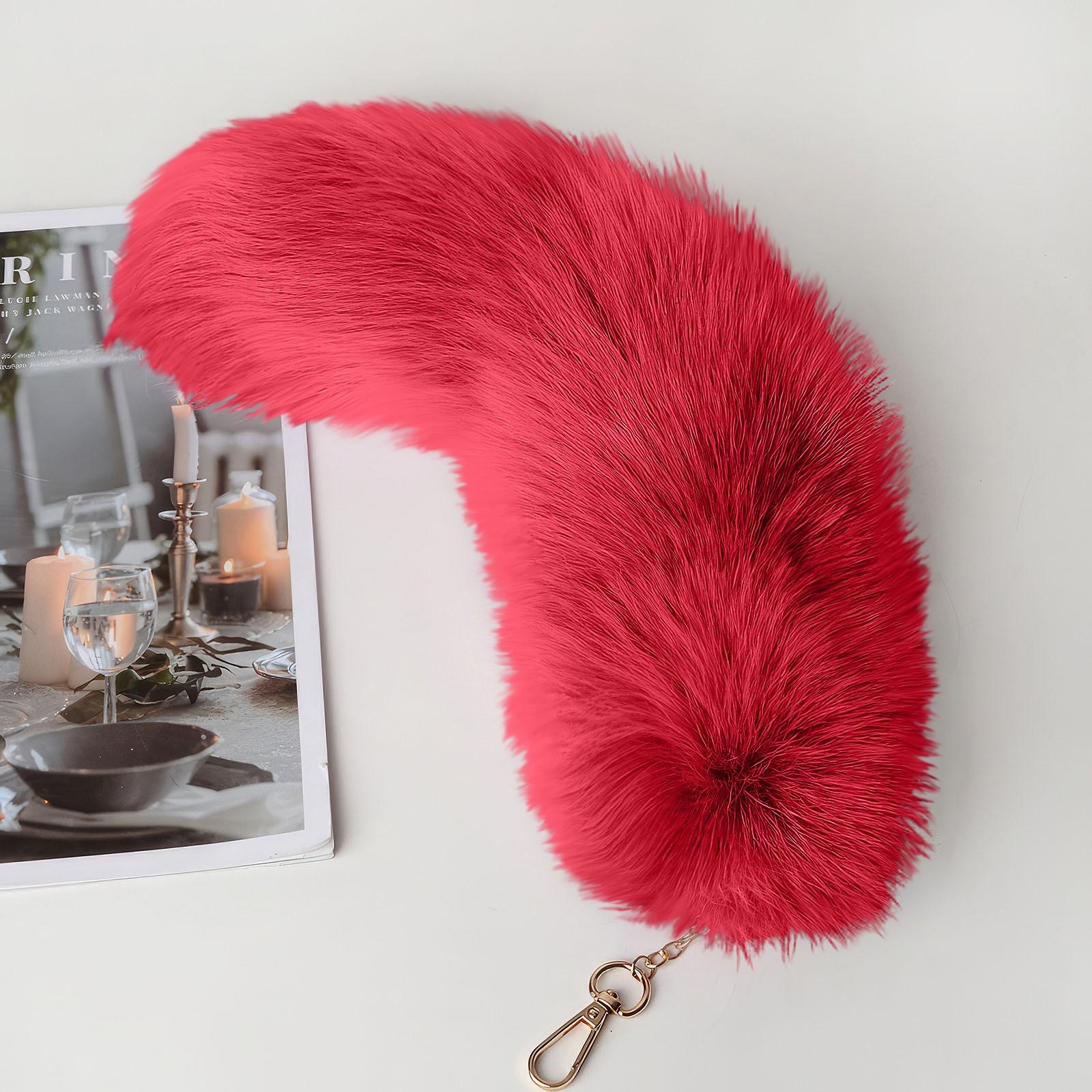 

Брелок для ключей «Плюшевый хвост» для ролевой игры, брелок для костюма One Size киноварь