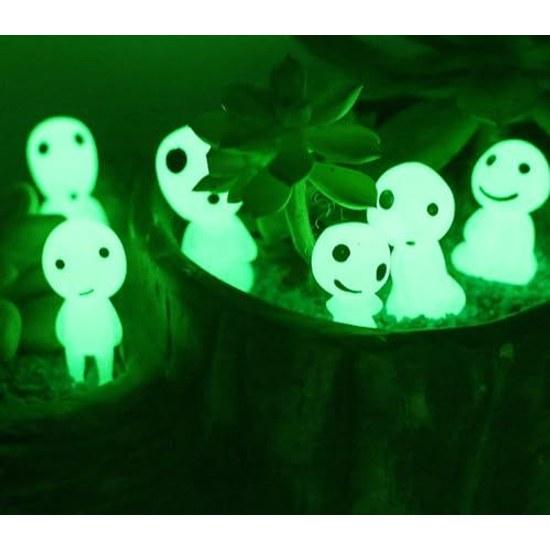 LeTradeJP 10 Pieces Resin Decoration Wooden Elf Figure Glowing Tree Movie Character Cute Doll Collection Gift Interior Miniature Alien Cartoon Micro