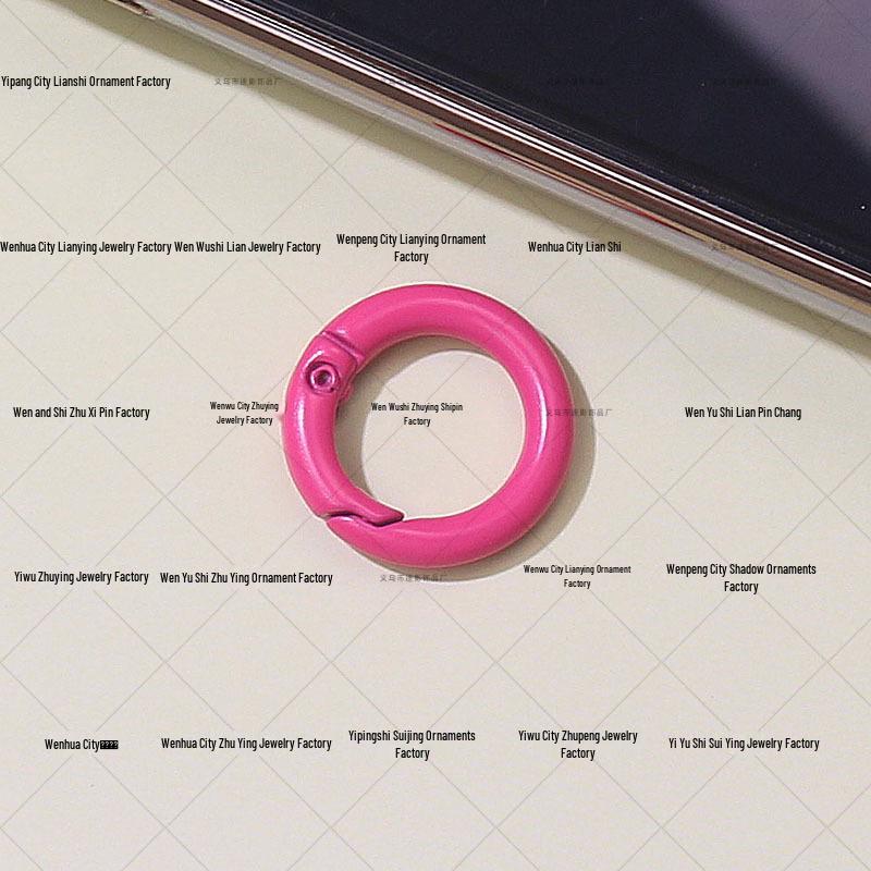 25mm Colored Spring Coil Metal Lobster Clasp for DIY Jewelry, Phone Cases, Hardware, Hanging Buckle, Keychains