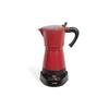 Cafetière Italienne Électrique Rouge 6 Tasses