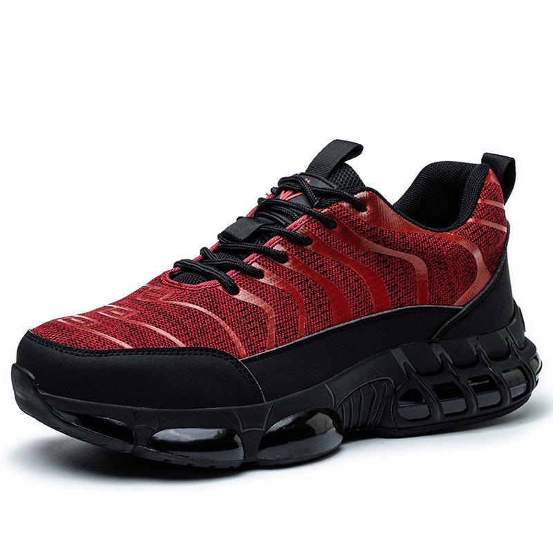 Lightweight Rotating Button Safety Shoes - Anti-Smash, Anti-Puncture; Ideal for Construction & Labor Work