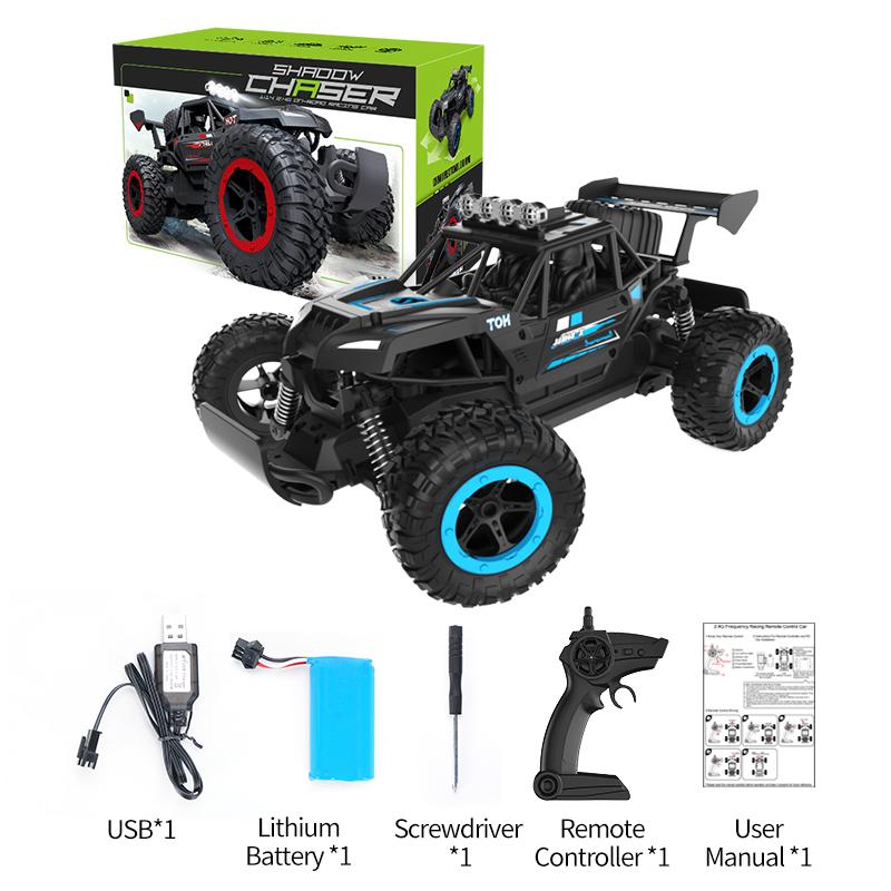 Children'S Remote-Controlled Car Drifting, High-Speed Off-Road Climbing, Big Foot Car, Alloy Racing Toy Gift