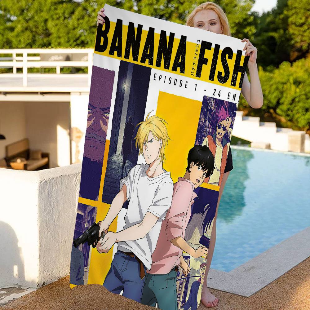 Anime Banana Fish Große Mikrofaser Strandtücher Schnelltrocknendes Handtuch Sandstrandtücher Poolhandtuch Für Reise Schwimmbad Yoga
