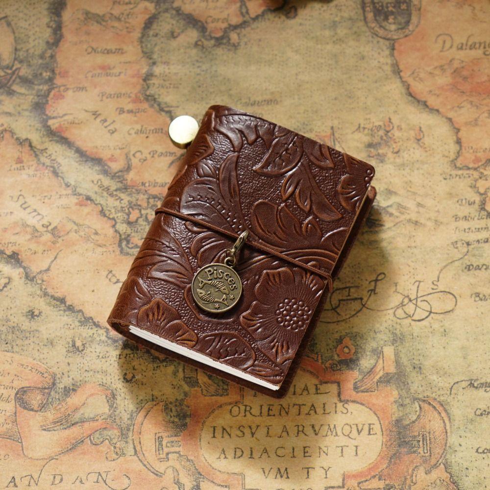 Sketching Traveler Notebook Handmade Diary Notebook Vintage Cowhide Cover Sketchbook  Journal