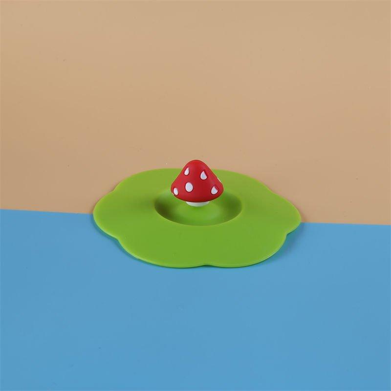 Buntes Silikon-Becherdeckel in Stiftform, Niedliche figürliche Gestaltung, Staubdichter Becherdeckel, Geeignet für Schüler.