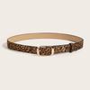 Unique Waist Belt Leopard Print Chain for Cowboy Cowgirl Stylish Buckle Retro Waistband  Waist Chain Belt