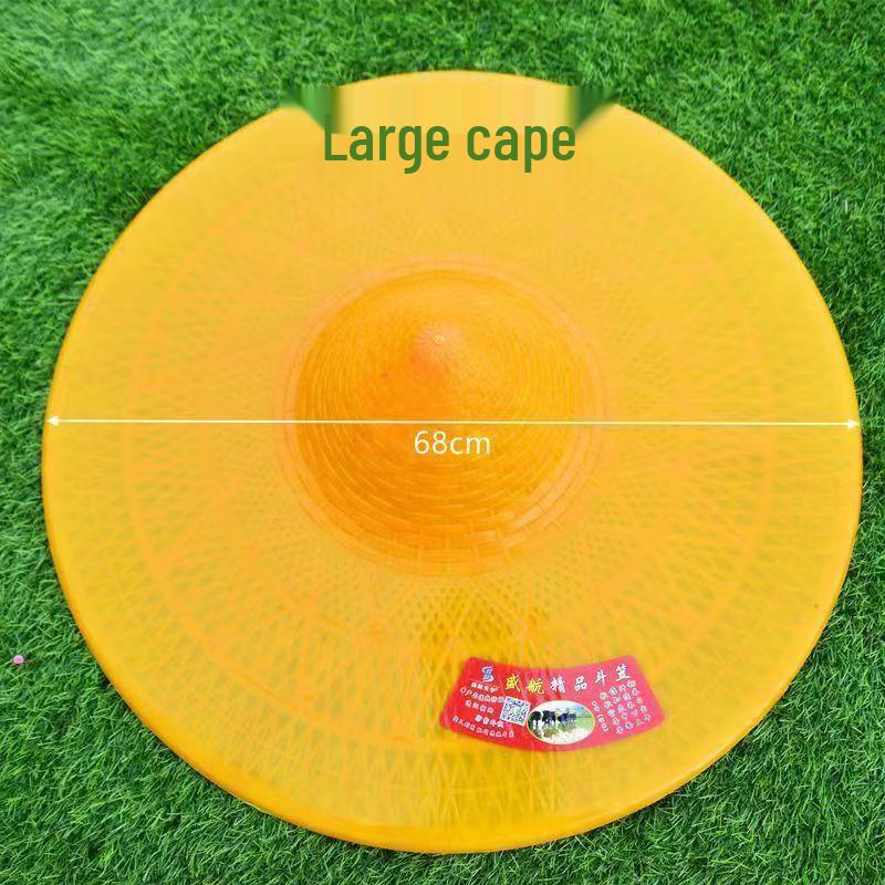 Rainproof Adult Conical Umbrella Hat - Ideal for Fishing and Sun Protection.
