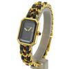 CHANEL Premiere L Watches H0001 blackDial Plated Gold/leather Quartz Analog display Women Used