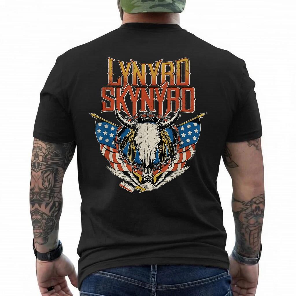 Lynyrd Skynyrd - Americana Steer Skull T-Shirt L