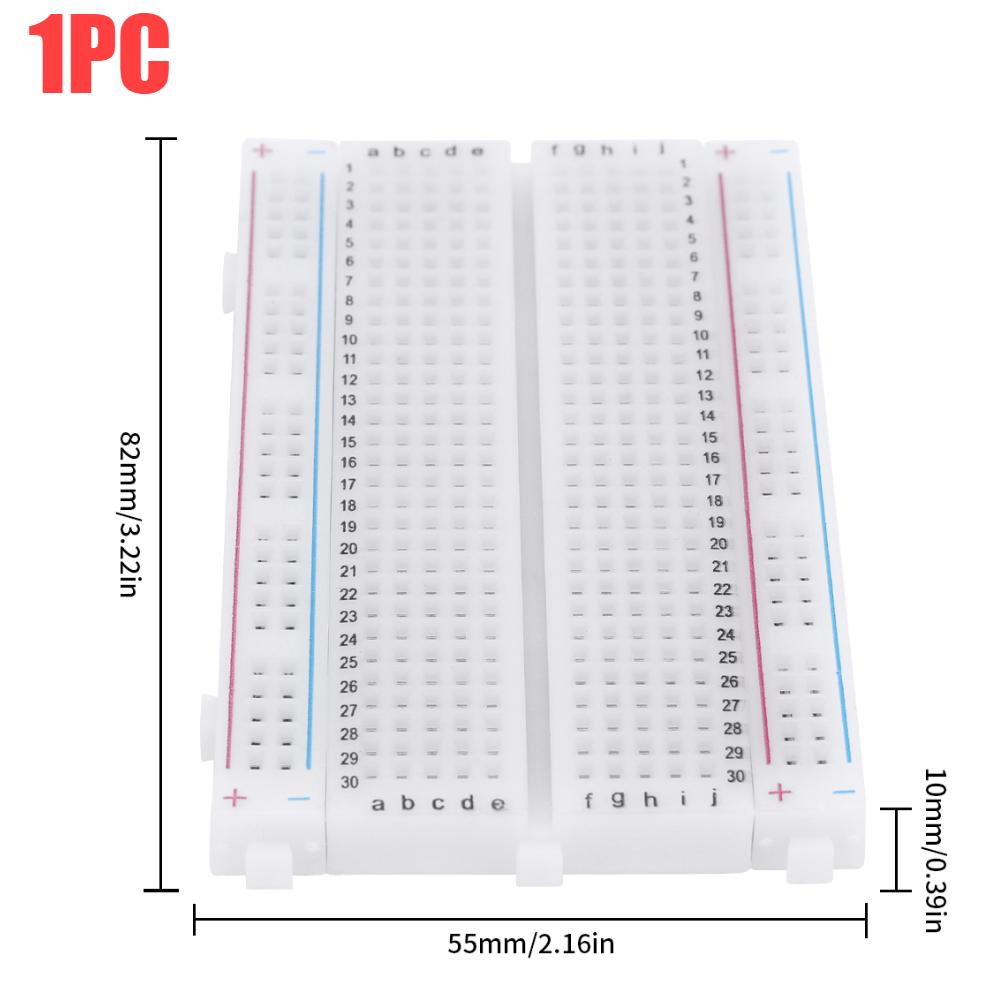 1-10pcs Breadboard 400 Point PCB Board  MB102 Test Develop Nodemcu Raspberri PI 2 lcd High Frequency 40pin Dupont Line